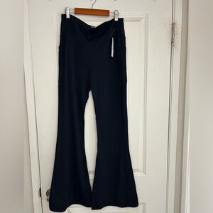 NWT Ododos Women's Flared Pants Navy Blue Athletic Elastic Waist Size XL